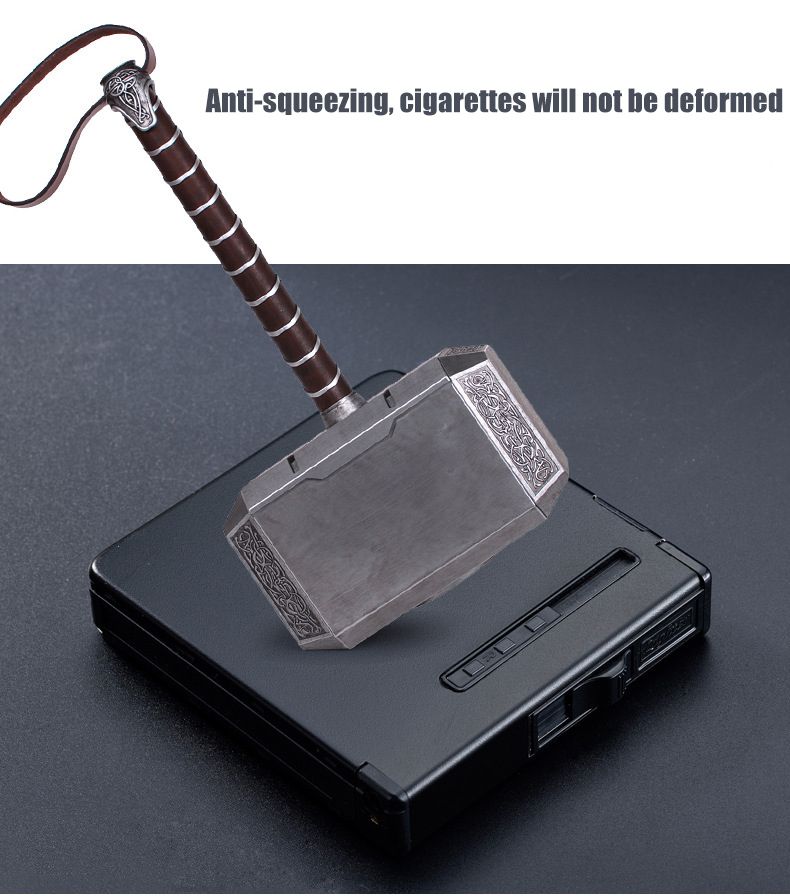 Automatic Ejection Metal Cigarette Case Cigar Box Windproof Inflatable Gas Lighter