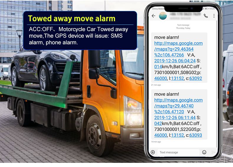 Motorcycles Hidden Mini Car Relay GPS Tracker Cut Off Oil Towed Away ACC Status SMS Alarm Locator Tracking System