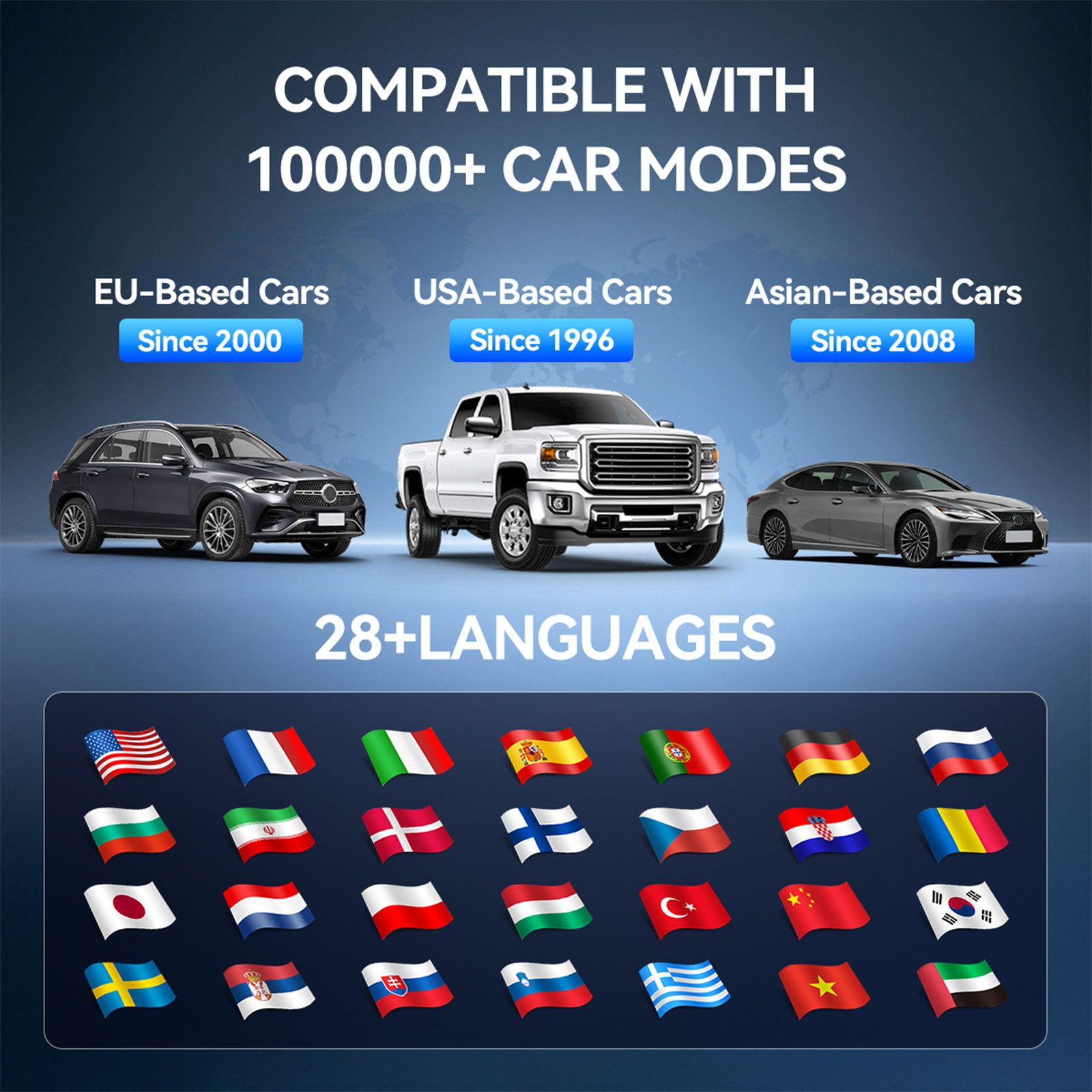 2026 MUCAR 892BT AI-Assisted Full System Diagnostics Bi-Directional Scan Tool Support ECU Coding, 35+ Services, FCA Autoauth, CANFD and DOIP