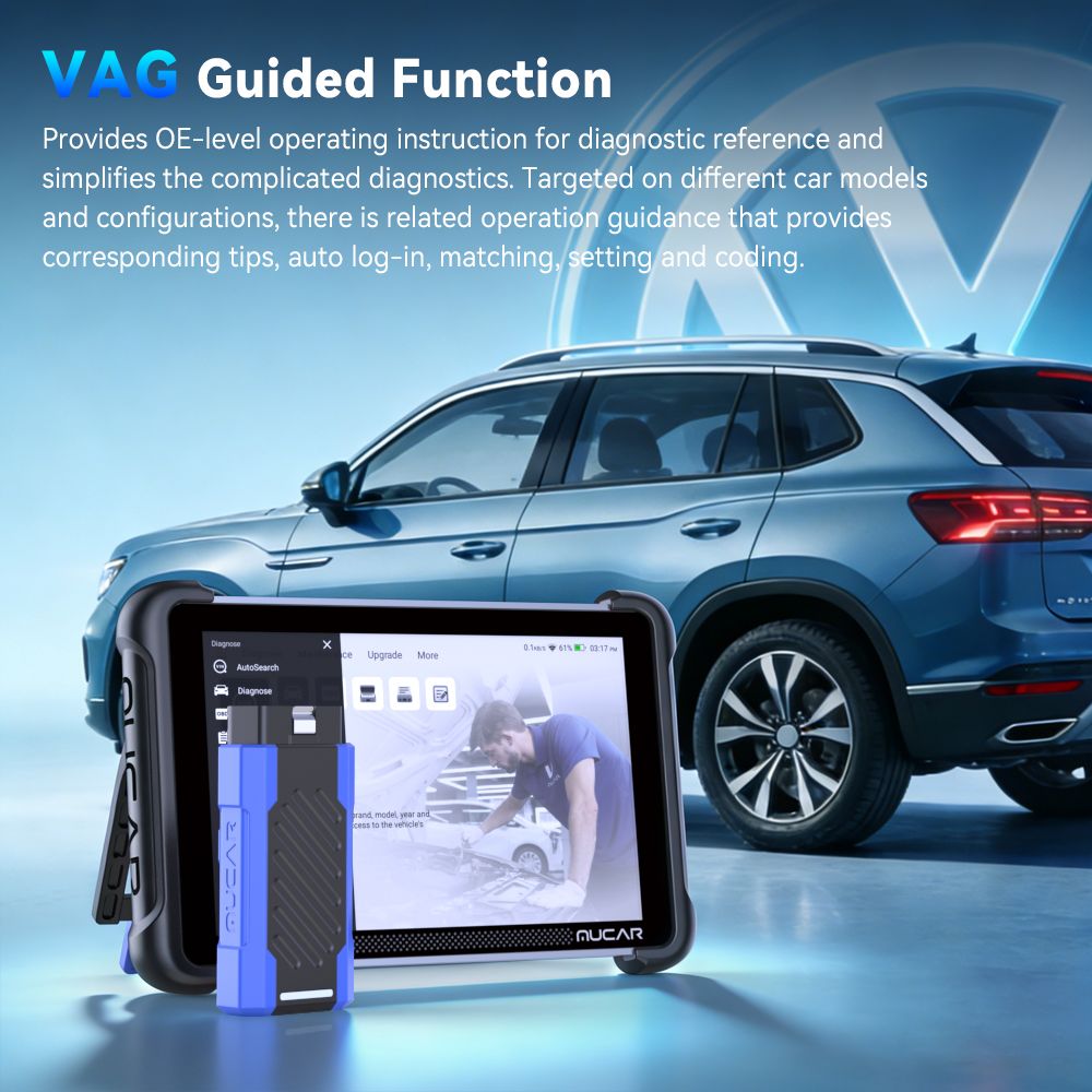 MUCAR 892BT PRO AI-Assisted Bluetooth Diagnostic Scanner Supports Topology Mapping, CANFD & DOIP & J2534, 35 Resets, ECU Coding, Upgrade of 892BT