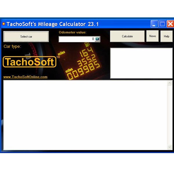 최신 Tachosoft 마일리지 계산기 V23.1