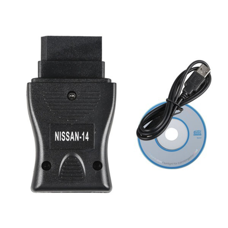 Interfaz de consulta de 14 agujas de la herramienta de cable de código de falla OBD de diagnóstico de automóviles Nissan USB