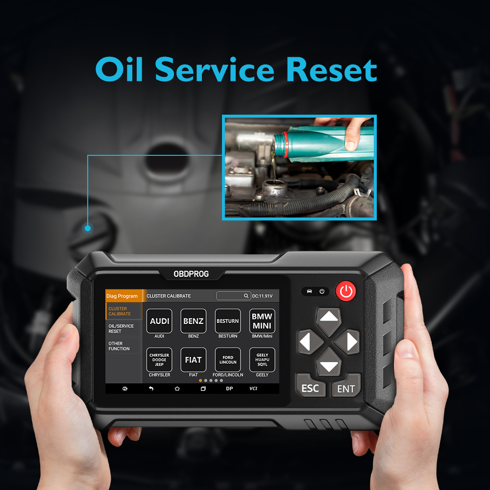 OBDPROG M500 Professional Odometer Correction Tool Cluster Calibration OBD2 Car Diagnostic Tools Cluster Oil Reset Adjustment OBD 2 Automotive Scanner