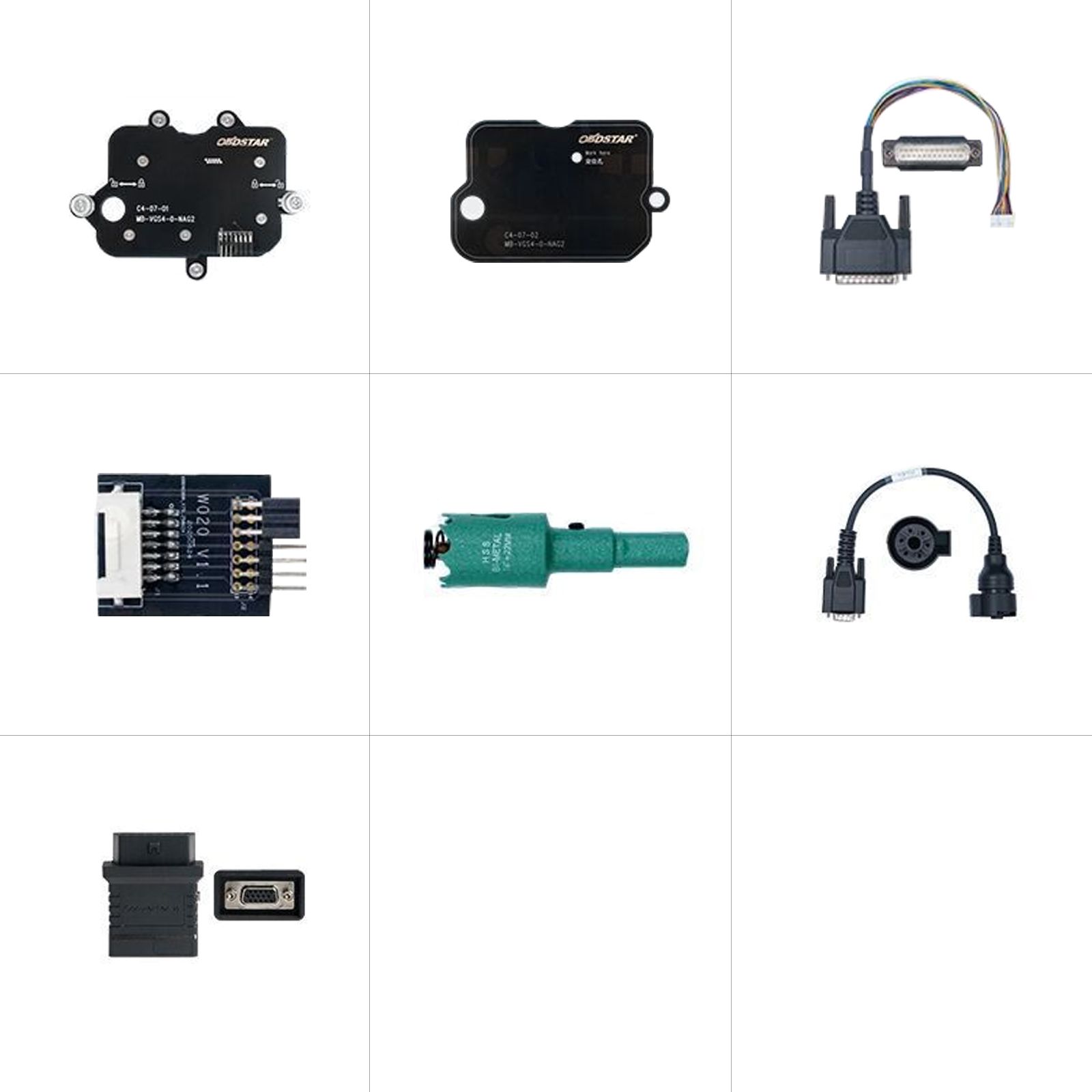 2025 OBDSTAR C4-07(MB-VGS4-0-NAG2) Adapter Kit Full Configuration Included TCM-012 and Converter V2 Adapter For OBDSTAR X300 Classic G3 / DC706