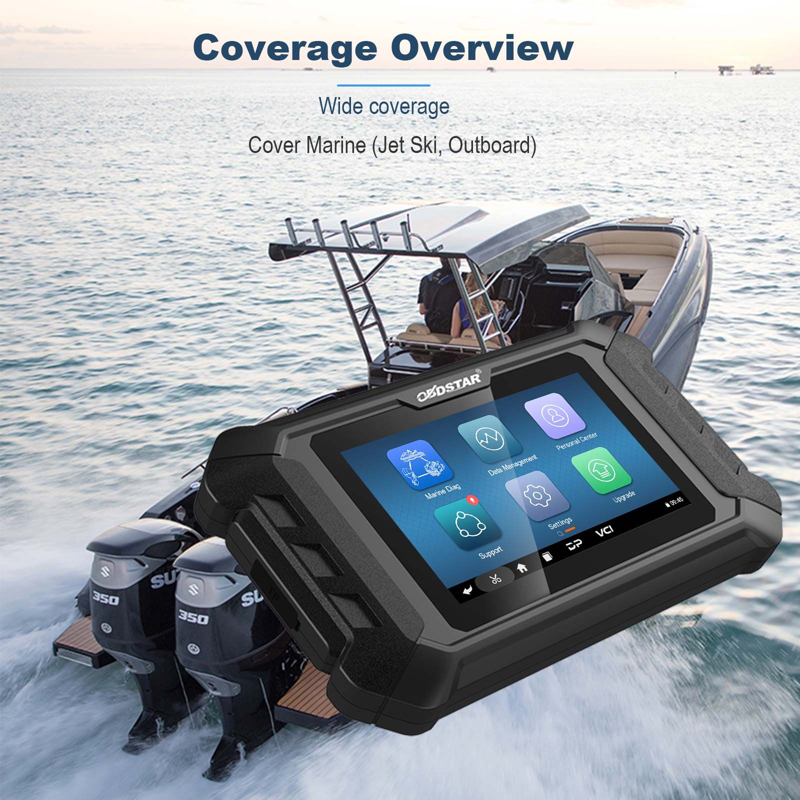OBDSTAR iScan for SUZUKI Marine Diagnostic Tablet Code Reading Code Clearing Data Flow Action Test for 1998 -2022 SUZUKI Outboard Models