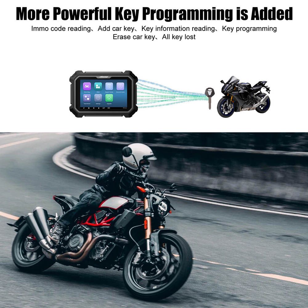 OBDSTAR MS80 Intelligent Motorcycle Diagnostic Tool Support IMMO Programming