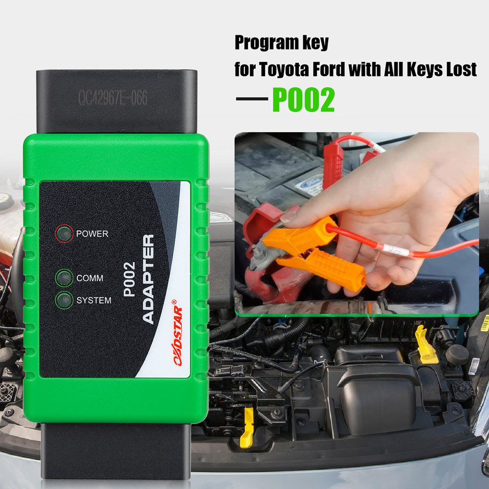 OBDSTAR P002 Adapter Full Package with TOYOTA 8A Cable + Ford All Key Lost Cable Work with X300 DP Plus and Pro4