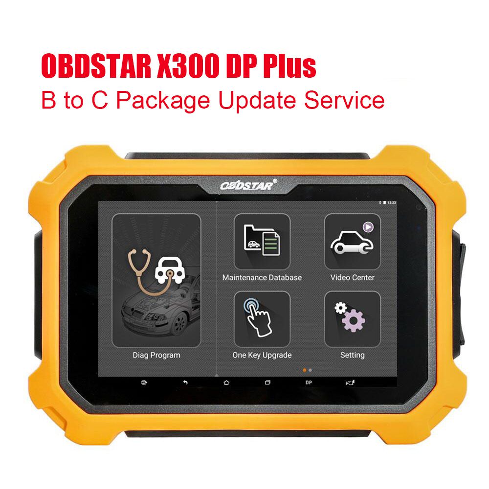 El paquete obdstar X300 DP plus B al servicio de actualización del paquete C