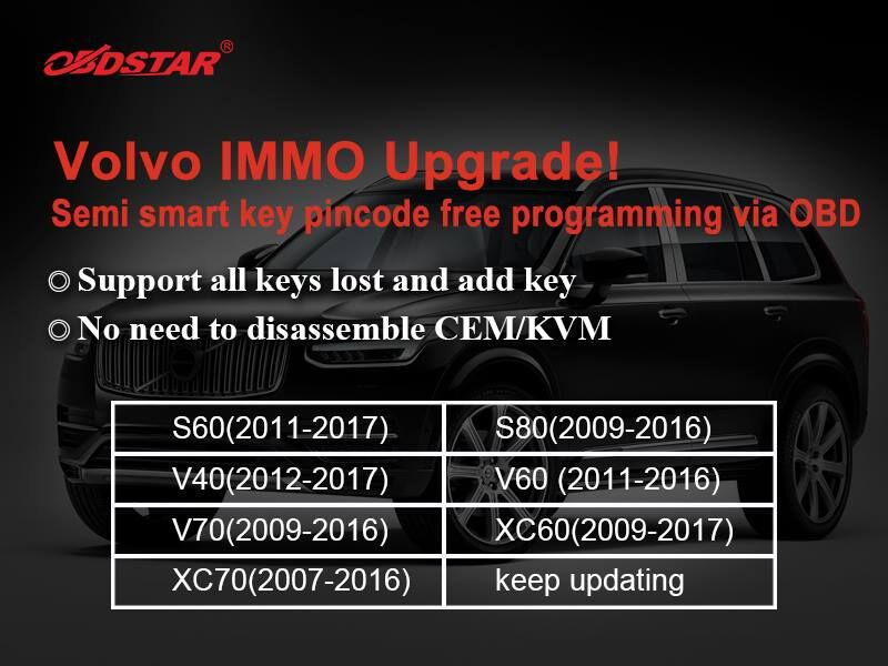 Actualización del Volvo obdstar x300dp