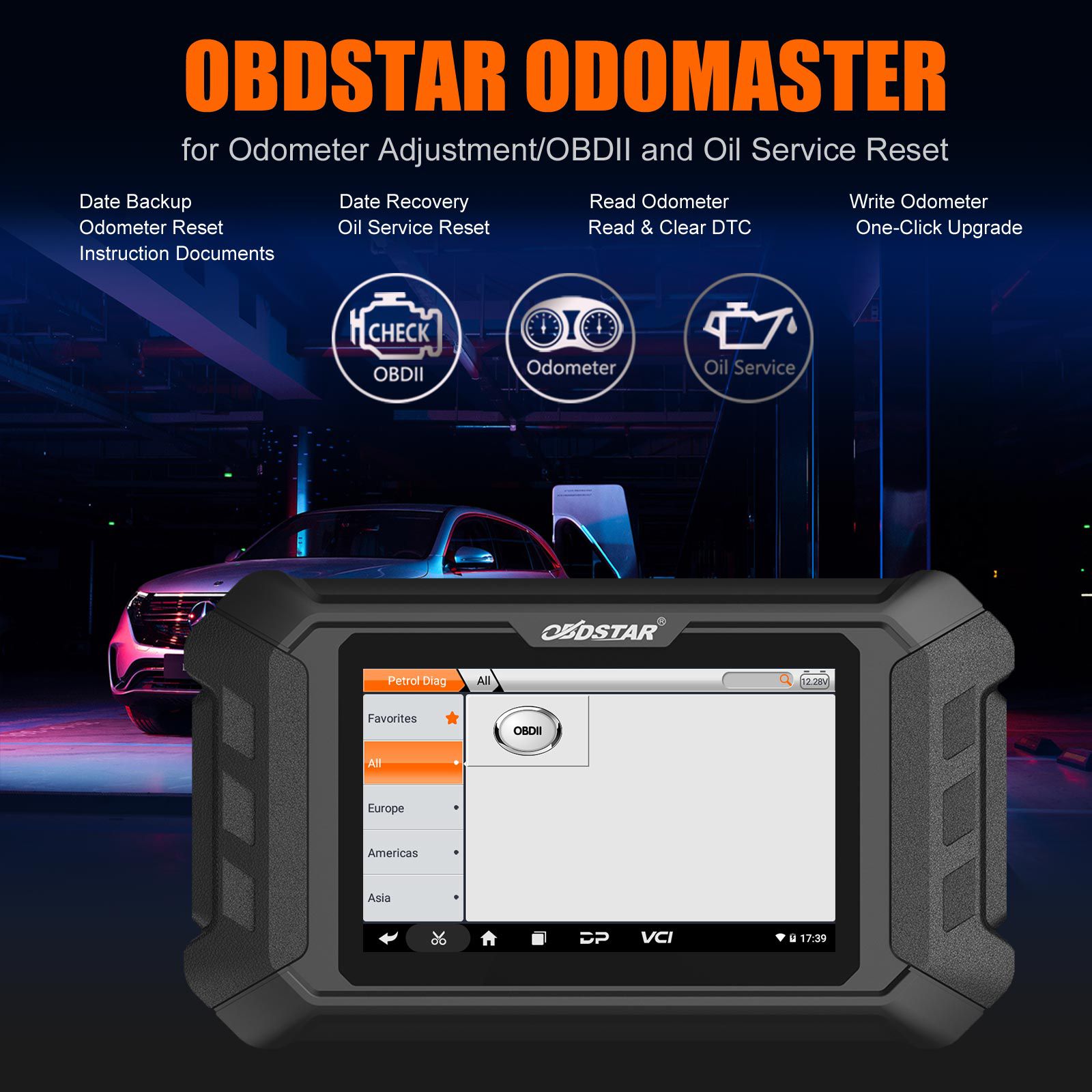 OBDSTAR P50里程表重置油服务重置功能授权