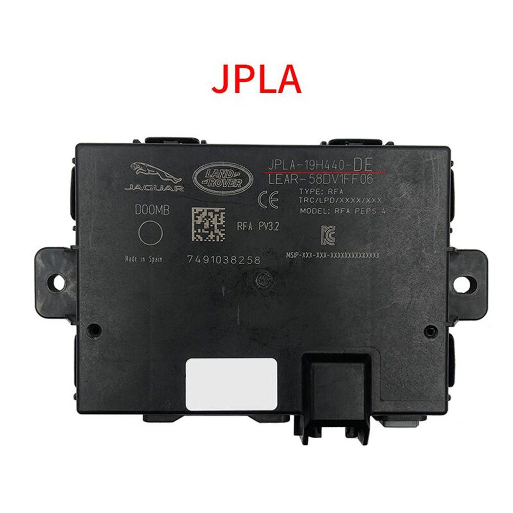 OEM Jaguar Land Rover 키 없는 액세스 제어 모듈 RFA 모듈 JPLA(편안한 채널 포함) SPC560B 칩 및 데이터 포함