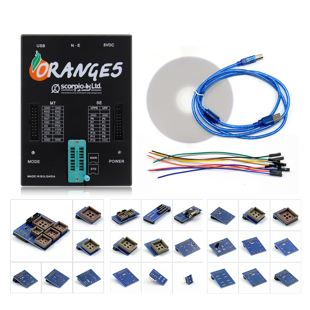 Orange 5 Programmer Professional Device Memory & Microcontroller Full Set
