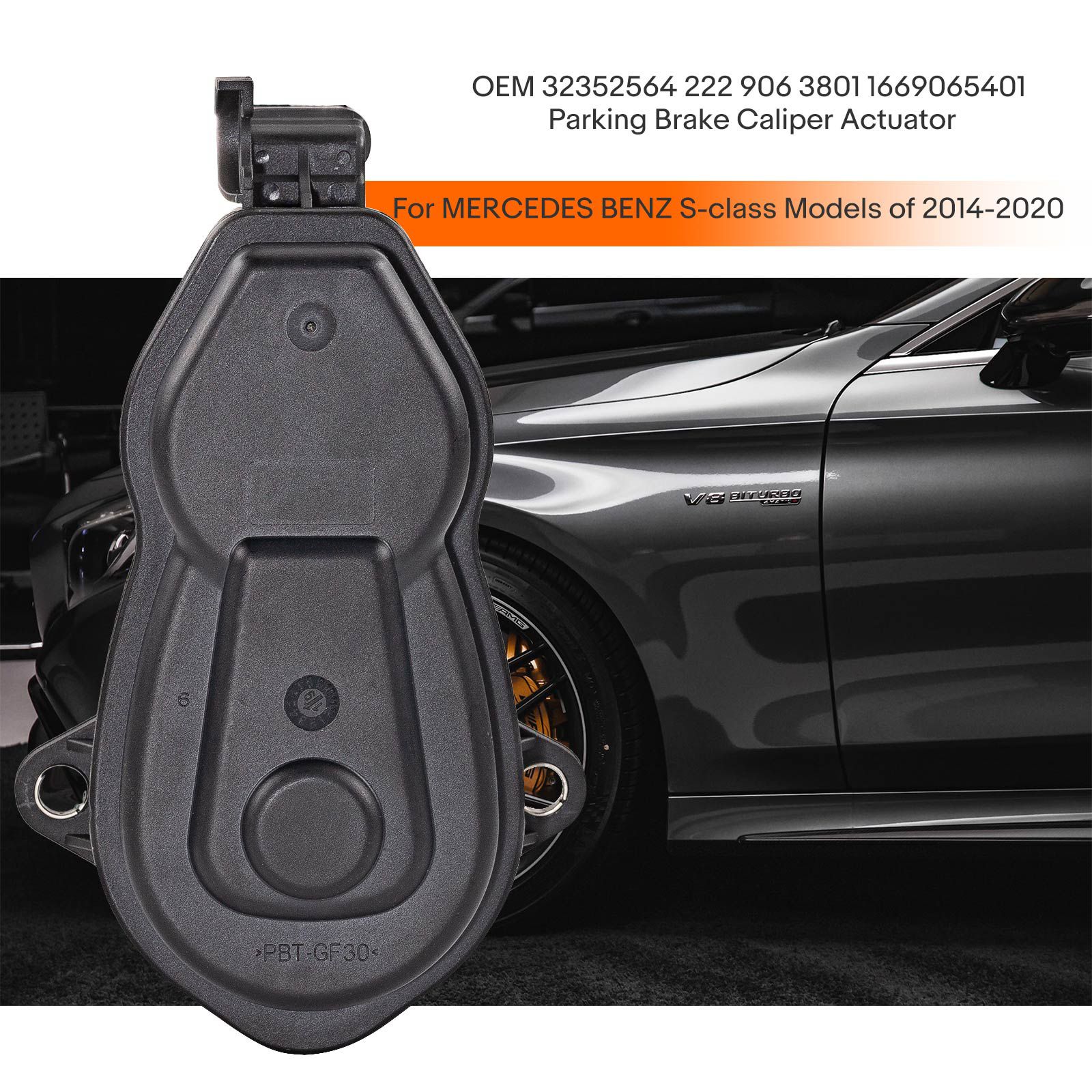 OEM 32352564 222 906 3801 1669065401 Parking Brake Caliper Actuator for MERCEDES BENZ S-class Models of 2014-2020
