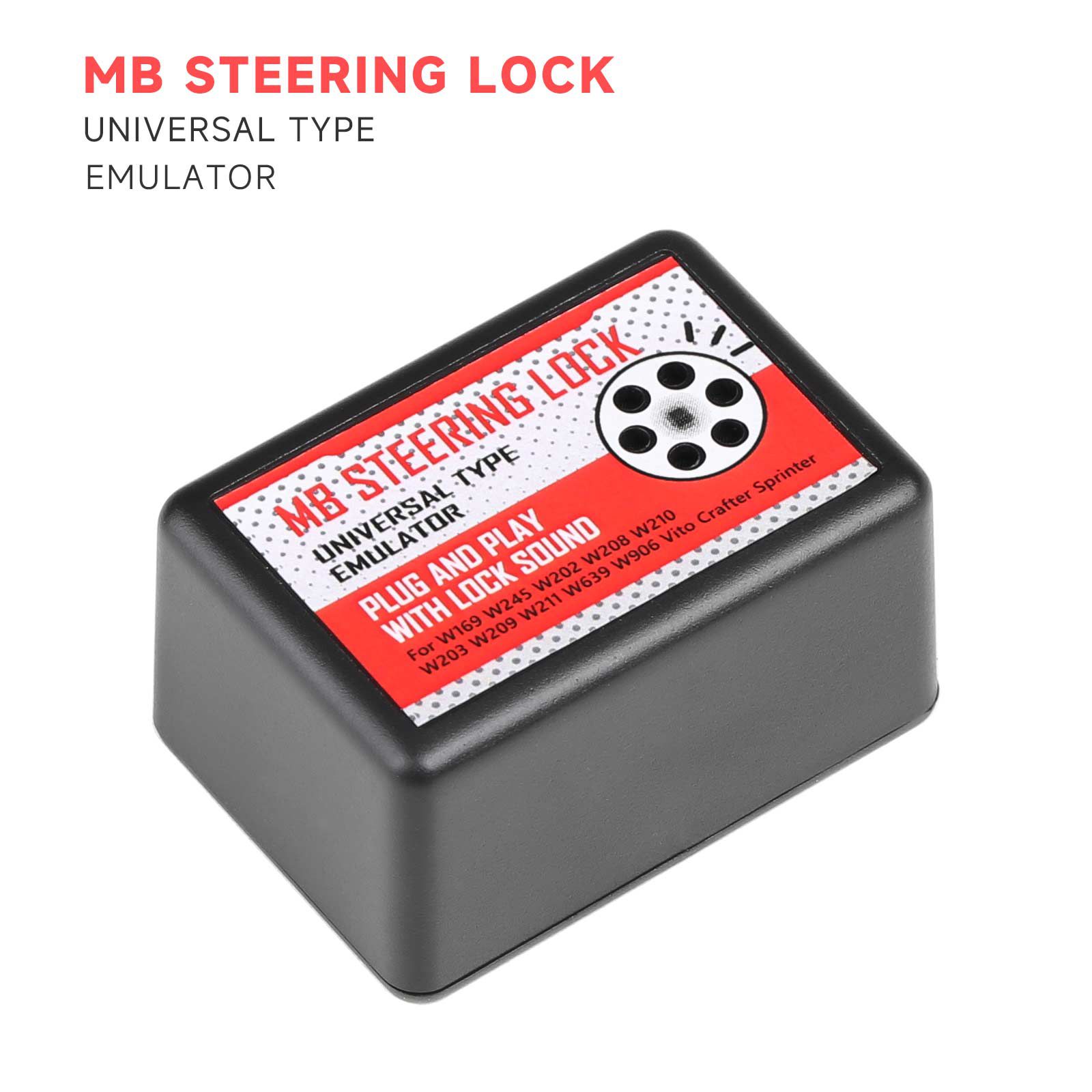 OEM Universal Steering Lock Emulator for Mercedes-Benz W169 W245 W202 W208 W210 W203 W209 W211 W639 W906 Plug and Play With Lock Sound