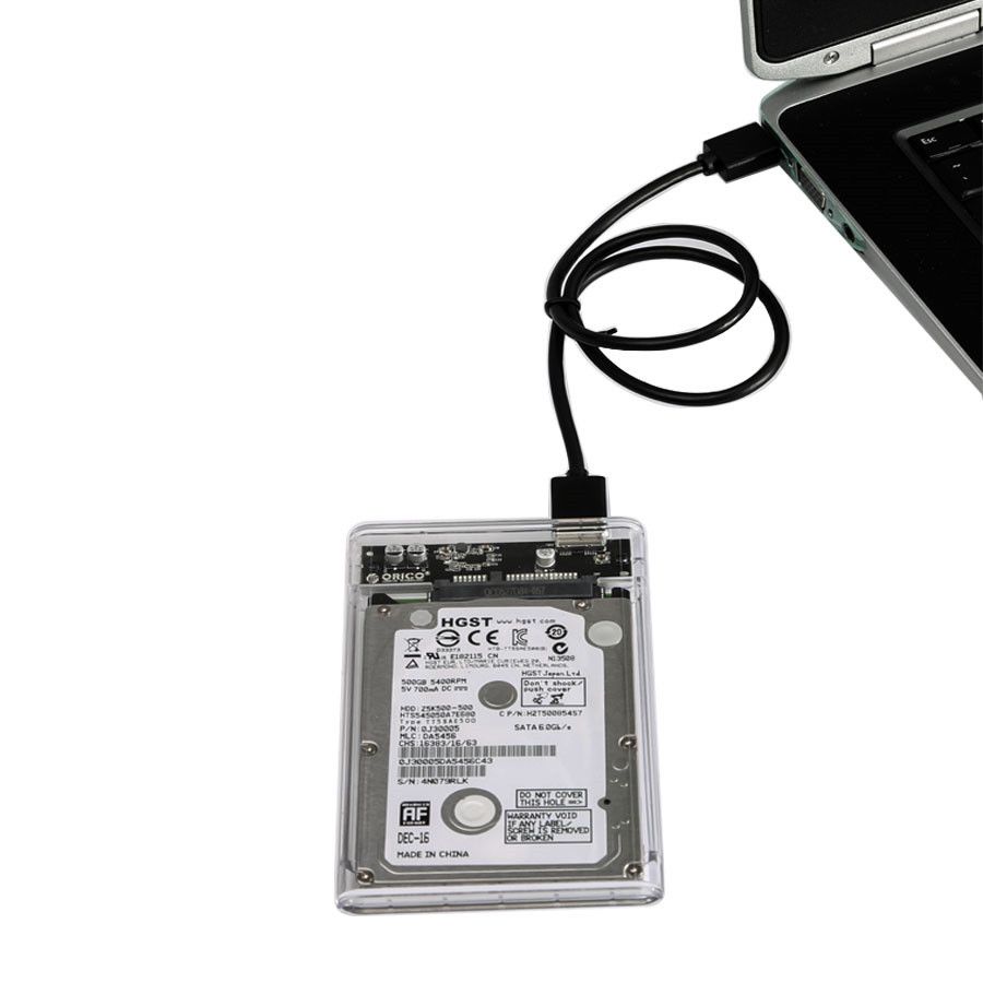 ORICO 2139U3 하드 드라이브 섀시 2.5인치 투명 USB3.0 지원 UASP 프로토콜