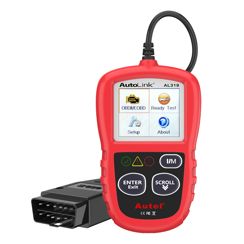 Autel Autolink AL319 Code Reader OBD2 CAN Diagnostic  Scanner Tool Color Screen 