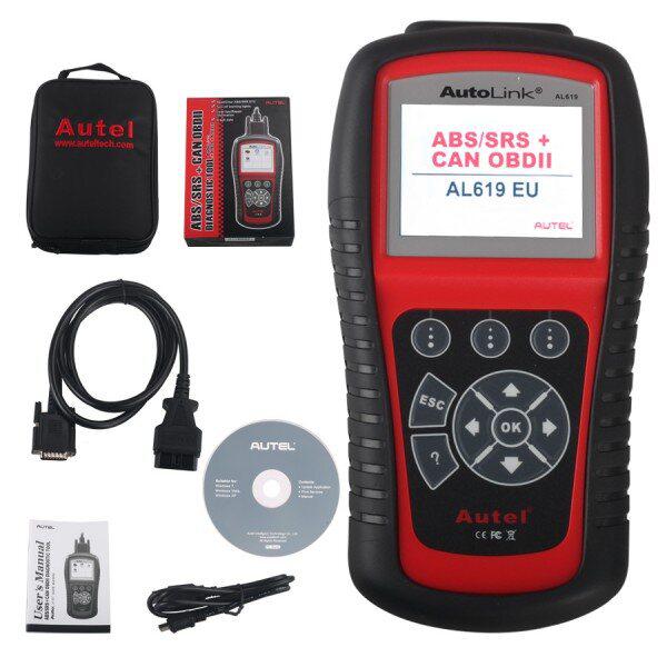 오리지널 Autel AutoLink AL619EU OBDII CAN ABS 및 SRS 문제 해결기 온라인 업데이트
