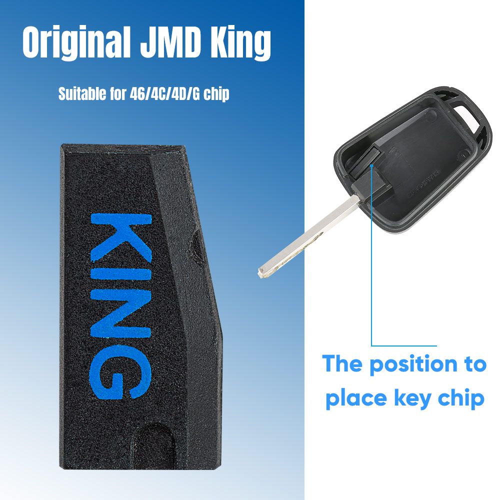 Bebé portátil 46 + 4c + 4D + t5 + g (4d - 80bit) chip JMD King original​​​​​​​ 10 piezas / lotes