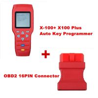 기본 X-100+X100 Plus Auto-Key Programmer Plus OBD2 16PIN 커넥터