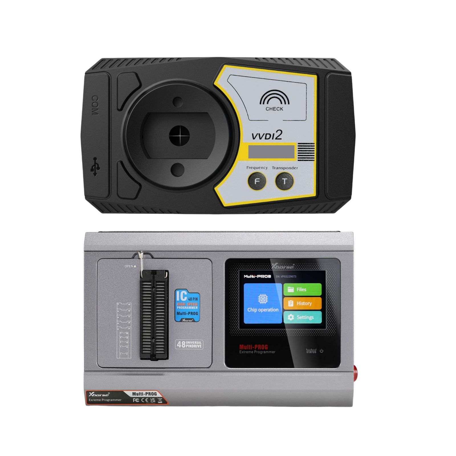 Original Xhorse VVDI2 Full Kit with 13 Authorizations Plus Xhorse Multi Prog Multi-Prog Pro-level ECU TCU Programmer with Free MQB48