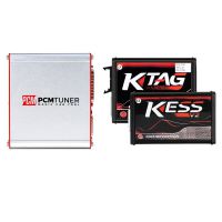 V1.27 PCMtuner ECU 프로그래머, 67 모듈 Plus Kess V2 V5.017 SW V2.8 Red PCB Plus Ktag 7.020 V2.25 SW Red PCB EU 온라인 버전