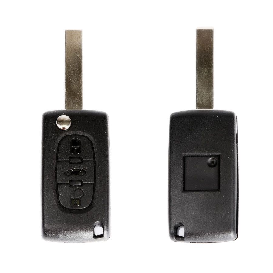 Clave de control remoto Peugeot 3 botones 433 MHz (307 con ranura)