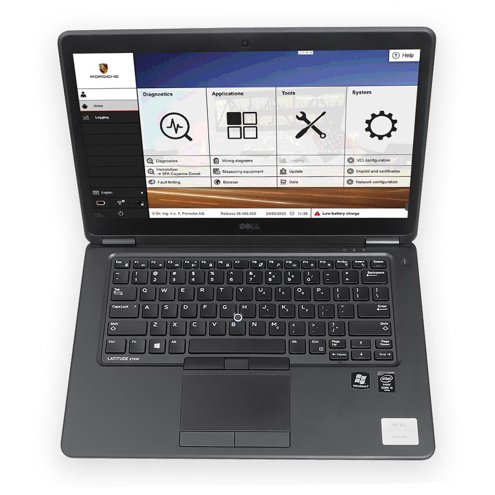 V38.90 Piwis 소프트웨어 및 기본 드라이버 128G SSD를 탑재한 고품질 포르쉐 Piwis III, 파나소닉 CF-MX3 4GB 노트북 터치스크린에 장착되어 언제든지 사용 가능