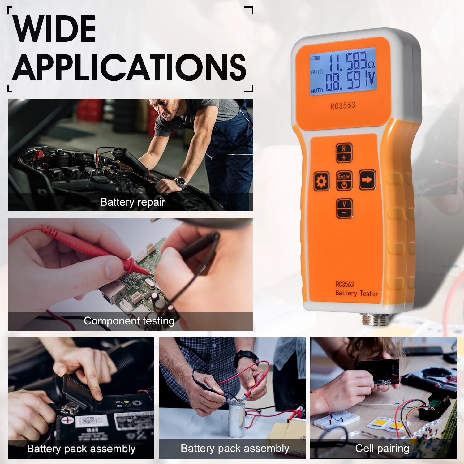 Portable Battery Internal Resistance Tester
