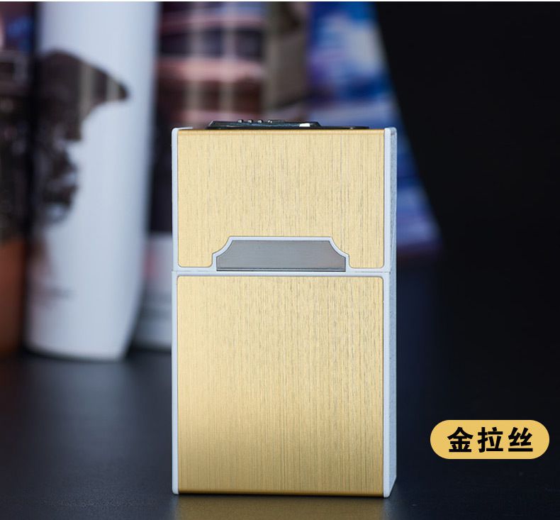 Metal Cigarette Case-Portable USB Electronic Cigarette Case Box