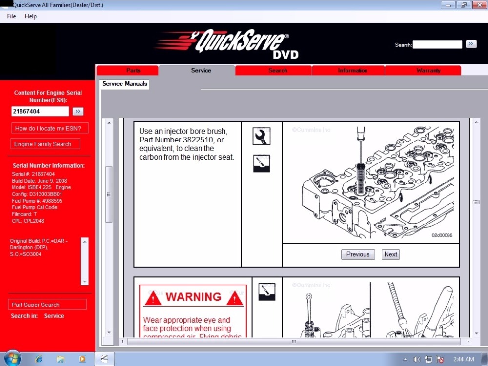 CUMMINGS quickserve para todas las series de motores y generación de energía