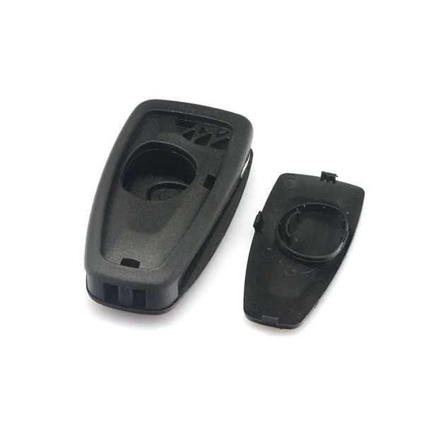 Carcasa de control remoto plegable 3 botones cuchilla hu101 (negra) para Ford Fox 5 piezas / lote
