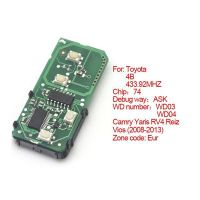 Smart Card Board 4 Buttons 433.92MHZ Number 271451-5290-Eur For Toyota