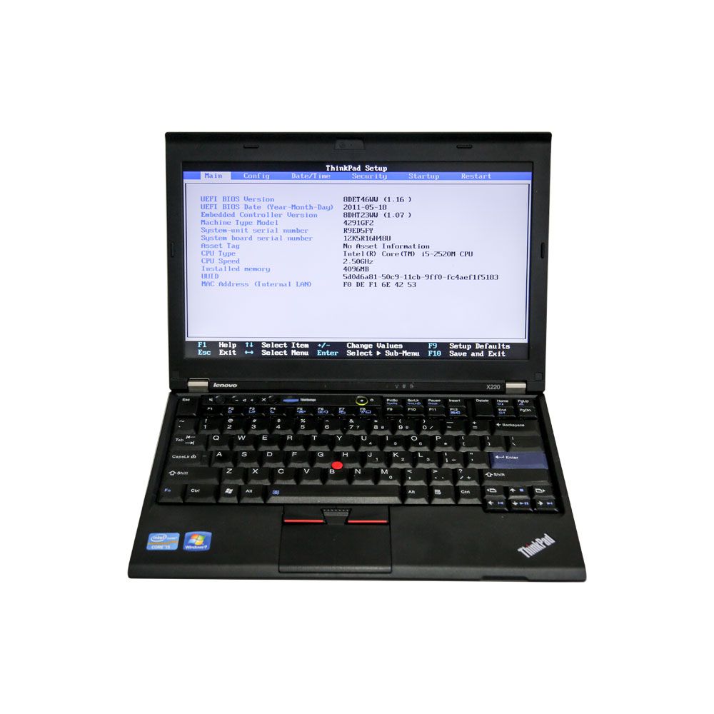 V2022.12 super MB pro M6 versión completa, SSD instalado en el software de ordenador portátil Lenovo x220, listo para usar
