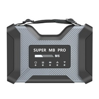 Herramienta de diagnóstico en forma de estrella inalámbrica super MB pro m6, con multiplexador + cable LAN + Cable de prueba principal