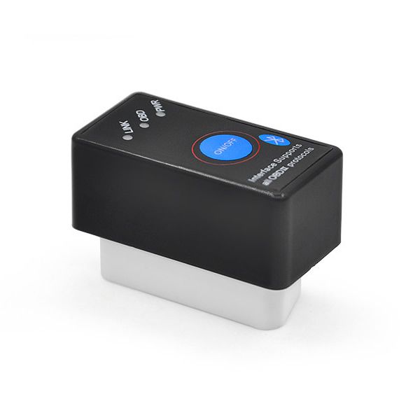 새로운 Super Mini ELM327 Bluetooth OBD-II OBD Can 및 전원 스위치 소프트웨어 V2.1