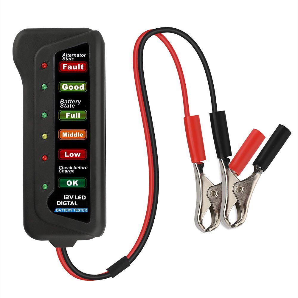 12V Car Battery Tester Auto LED Digital Battery Load Analyzer Checker Diagnostic 