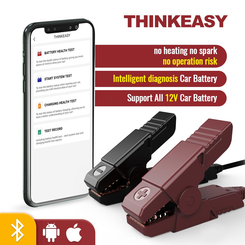 New Arrival THINKCAR ThinkEASY Battery Testers Functional Modular Bluetooth Auto Diagnostic tools Suitable for Max Pro Pors