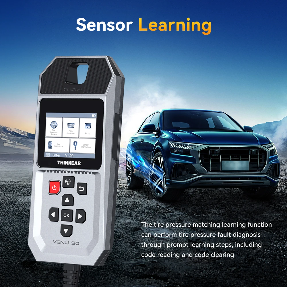 Global Version THINKCAR VENU 90  Free Car TPMS Diagnostic 315MHz 433MHz Tire Pressure Sensor Activate Learning Programming