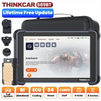 THINKCAR THINKSCAN 689BT Professionelles Auto Diagnosewerkzeug CANFD DOIP Bidirektionale ECU Codierung 34 Zurücksetzen des vollständigen System Obd2 Scanner