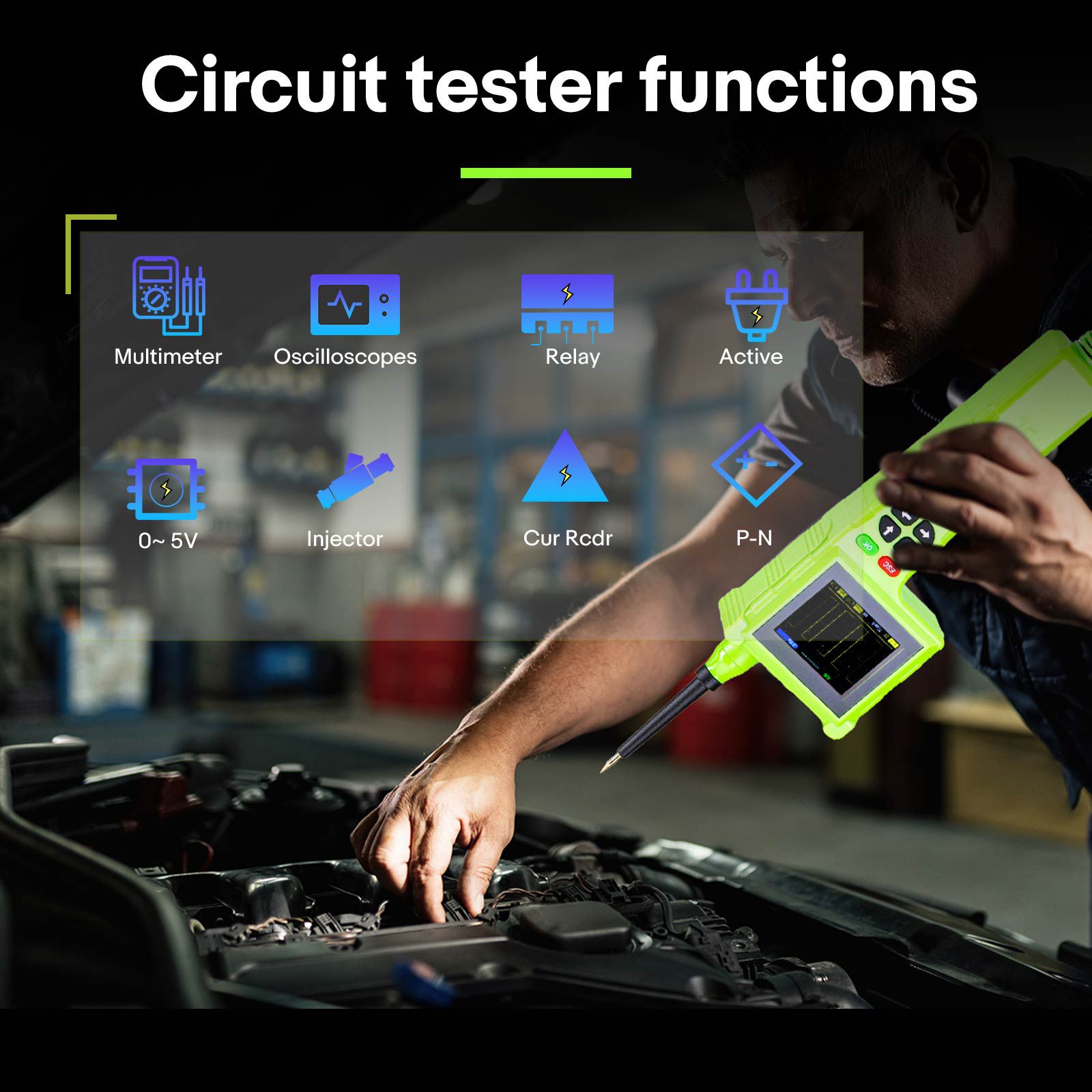 TOPDIAG P200 Pro P200Pro New Generation of Intelligent Circuit Detectors for all 9V-48V for Car Truck Boat