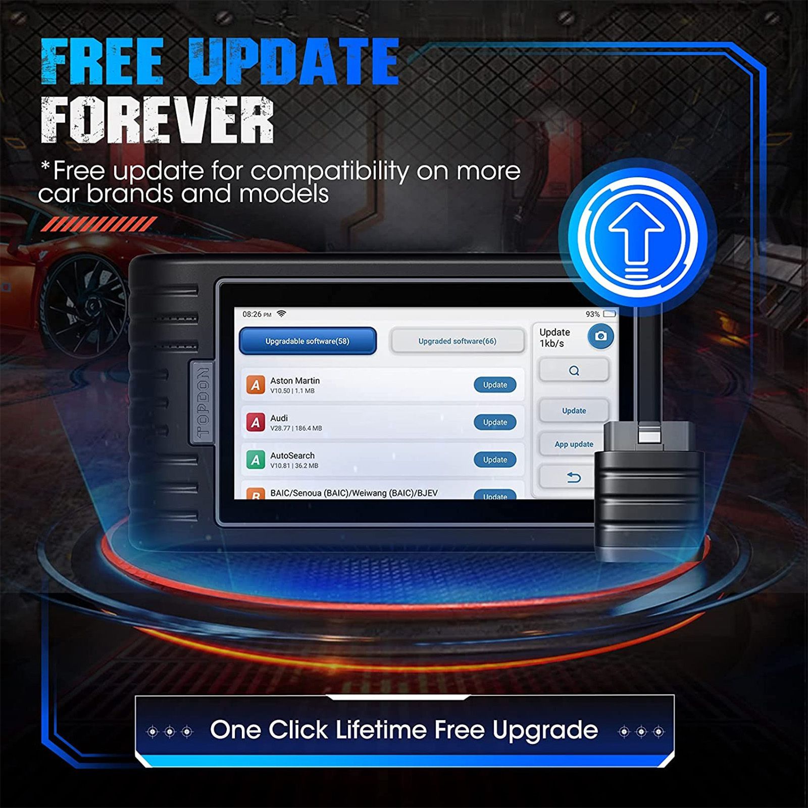 2024 TOPDON Artidiag 800 BT Mid-level All System Diagnostic Tool with 28 Service Functions Free Lifetime Upgrade Multi-Language