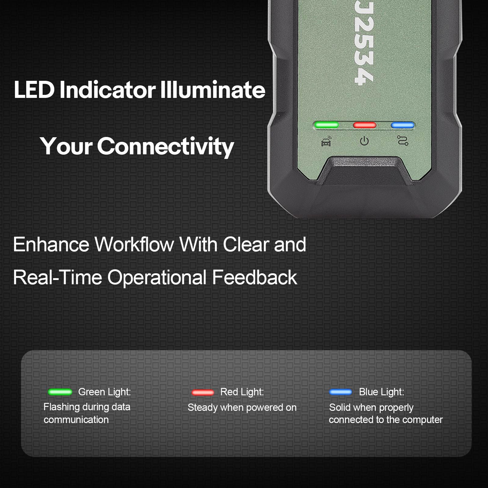 TOPDON Rlink J2534 Pass-Thru Programmer Supports All J2534 Protocols, Windows 7, 8, 10, 11