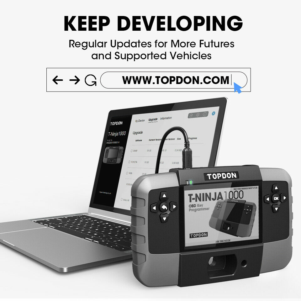 TOPDON T-Ninja Pro - 8 Tablet OBD Automotive Key Programmer