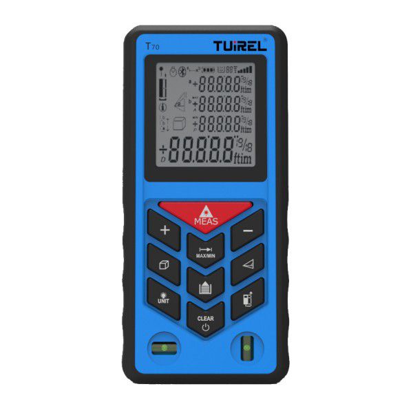 Tuirel T70 핸드헬드 70m/229ft/2755in 레이저 거리측정기 거리측정기 측정기 홍콩/미국선
