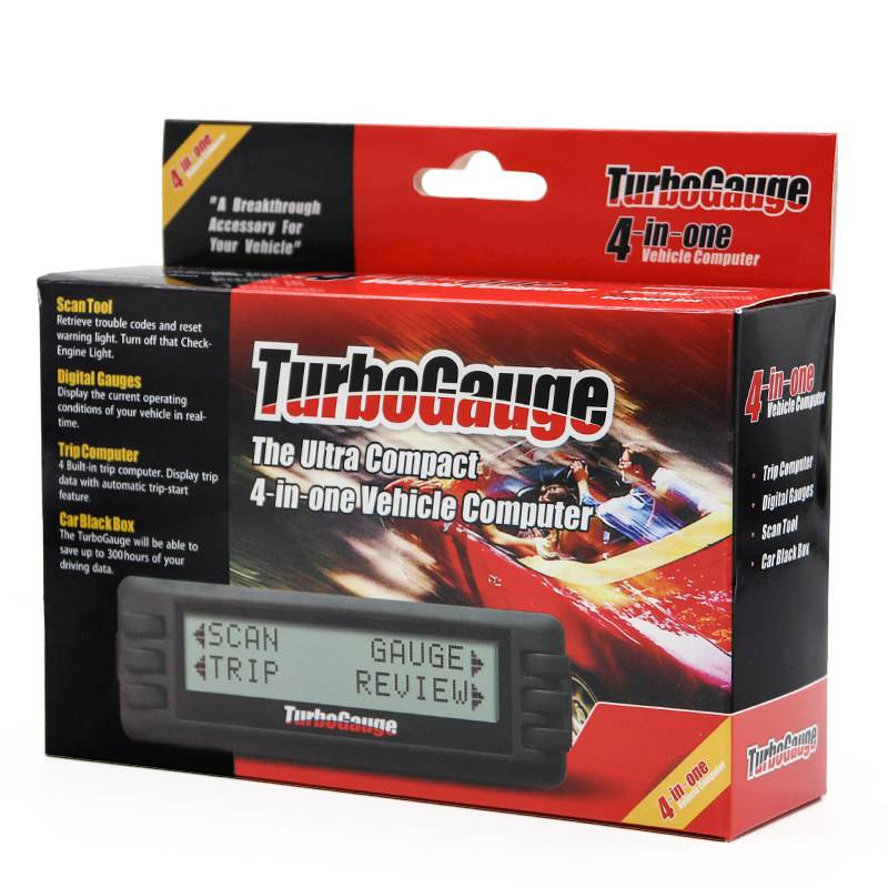 최신 TurboGauge IV 자동 컴퓨터 고장 진단기 디지털 계기 4-in-1
