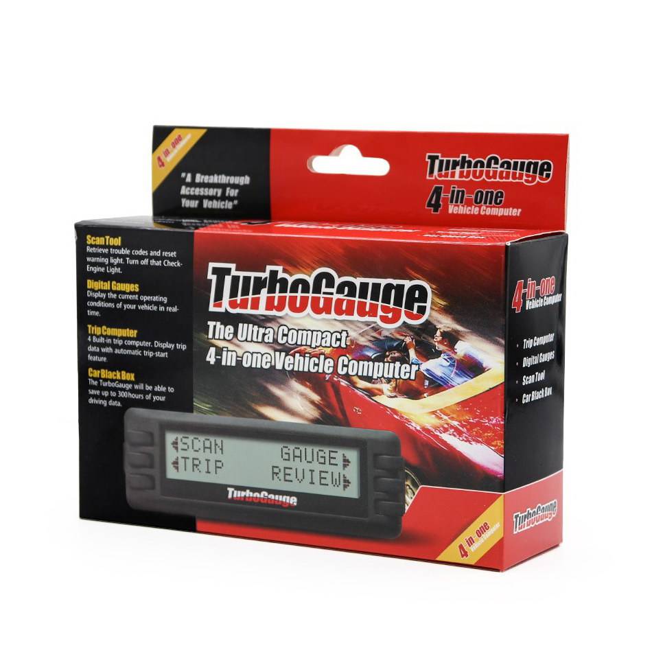 TurboGauge IV 자동 컴퓨터 고장 진단기 디지털 계기 4-in-1