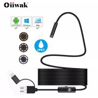 Endoscope Camera for Car 3 in I Mini Borescope Camera Waterproof 7mm Snake Inspection Camera for Android Type C PC