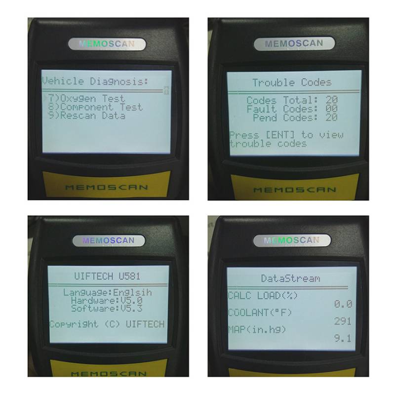 Original Memoscan U581 OBD2 Car Engine Fault Code Reader OBD2 OBD II Diagnostic Scanner CAN BUS Scan Tool