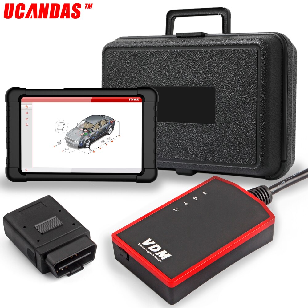 El escáner obd2 de todo el sistema ucandas vtm WiFi escanea el aceite de airbag ABS EPB DPF restart Code Reader herramienta automática de diagnóstico automotriz