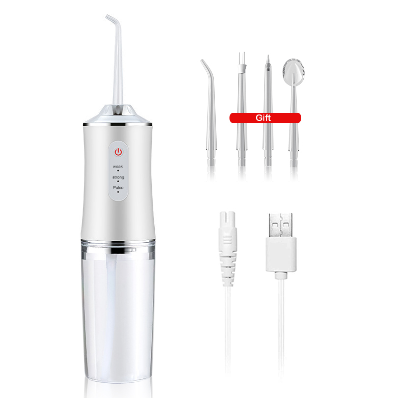 Oral Irrigator Dental Water Flosser 3 Modes USB Rechargeable Electric Teeth Cleaner for Braces 240ML Portable Irrigation